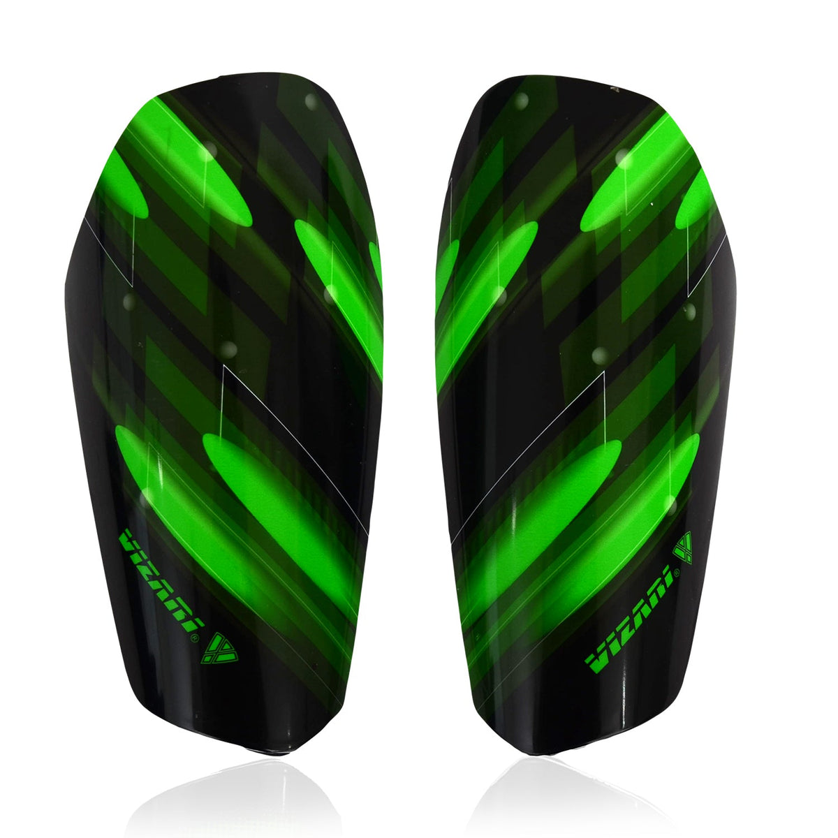 Vizari Salinas Soccer Shin Guard with Pocketed Sleeve – Green/Black