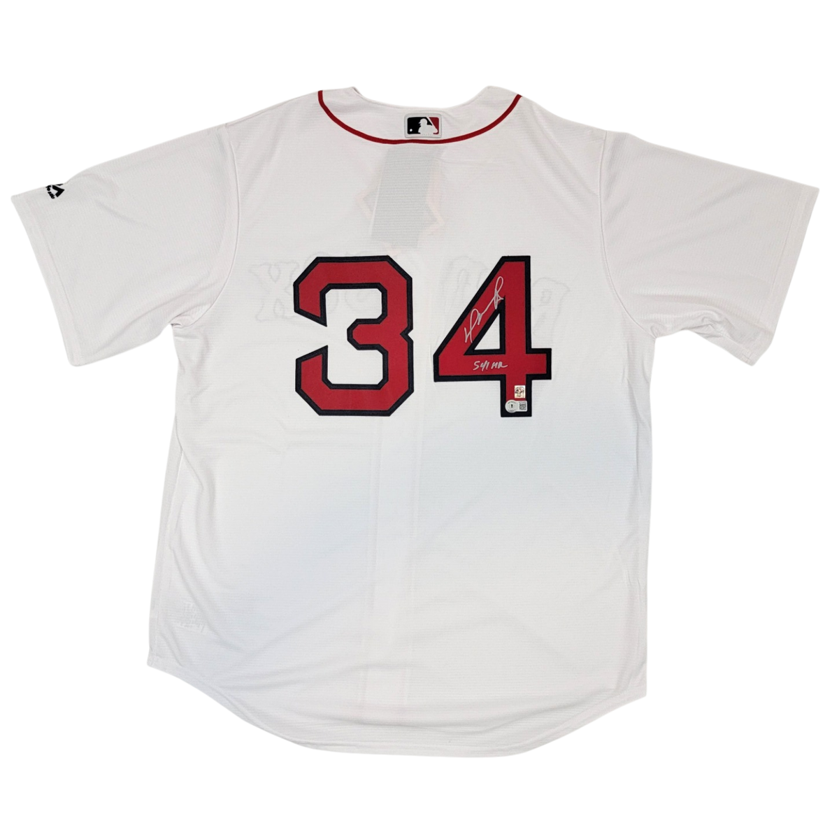 David Ortiz Autographed Boston Red Sox Replica Jersey W/ 541 HR Beckett Witnessed