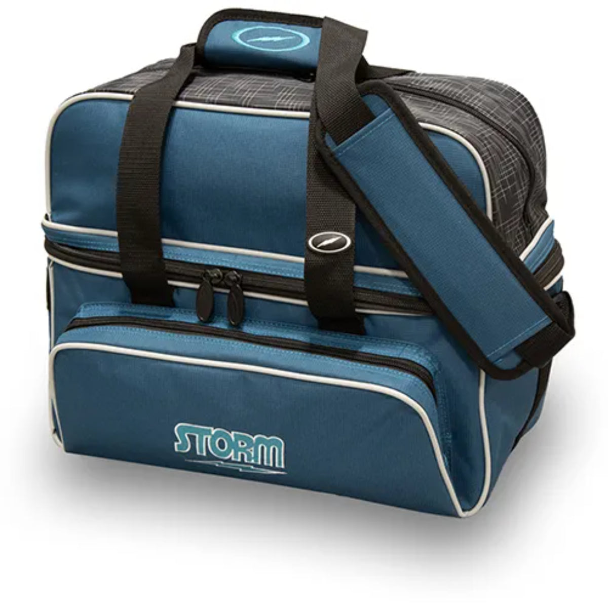 Storm 2 Ball Double Tote Deluxe Bowling Bag - blue - Great Call Athletics