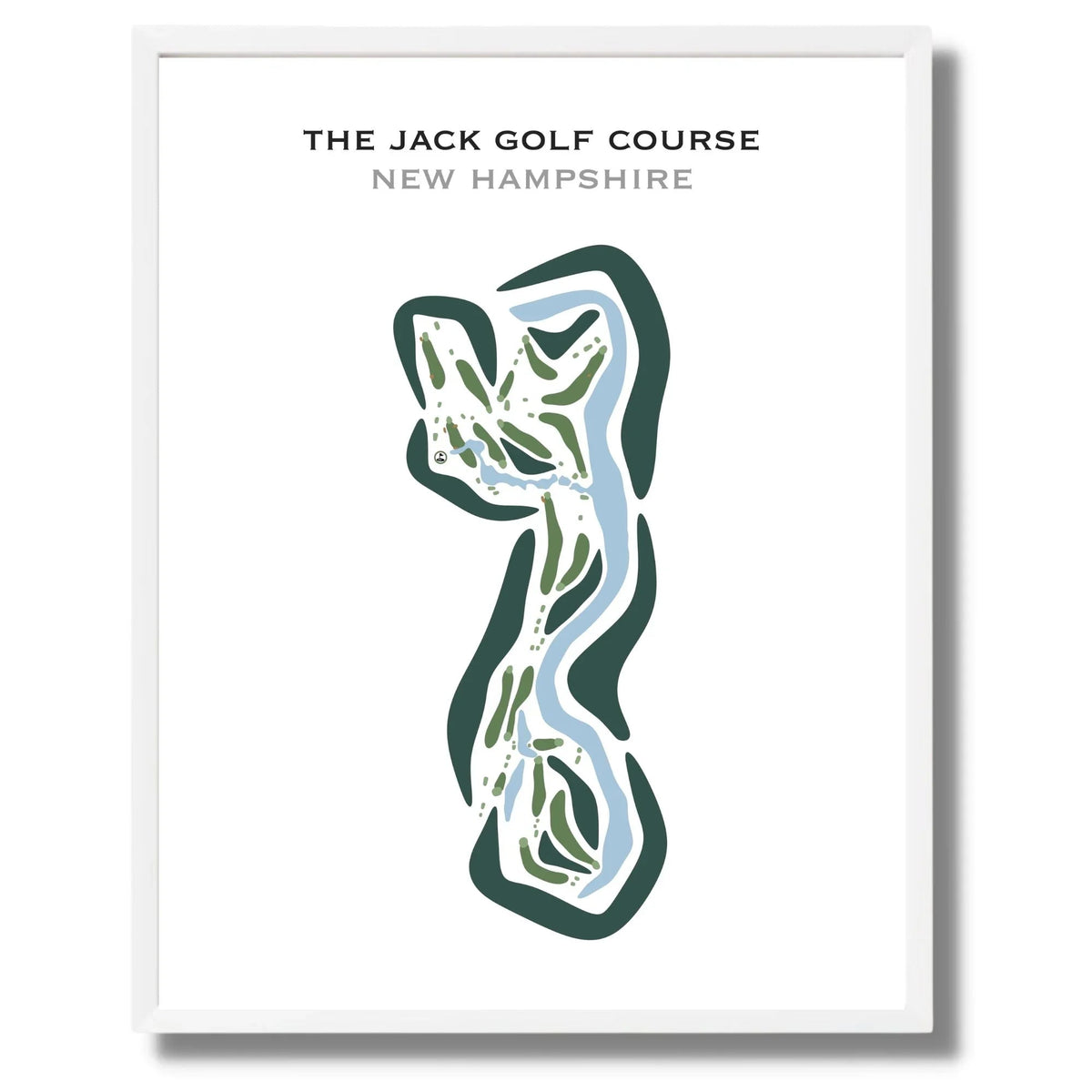 The Jack Golf Course, New Hampshire - Printed Golf Courses