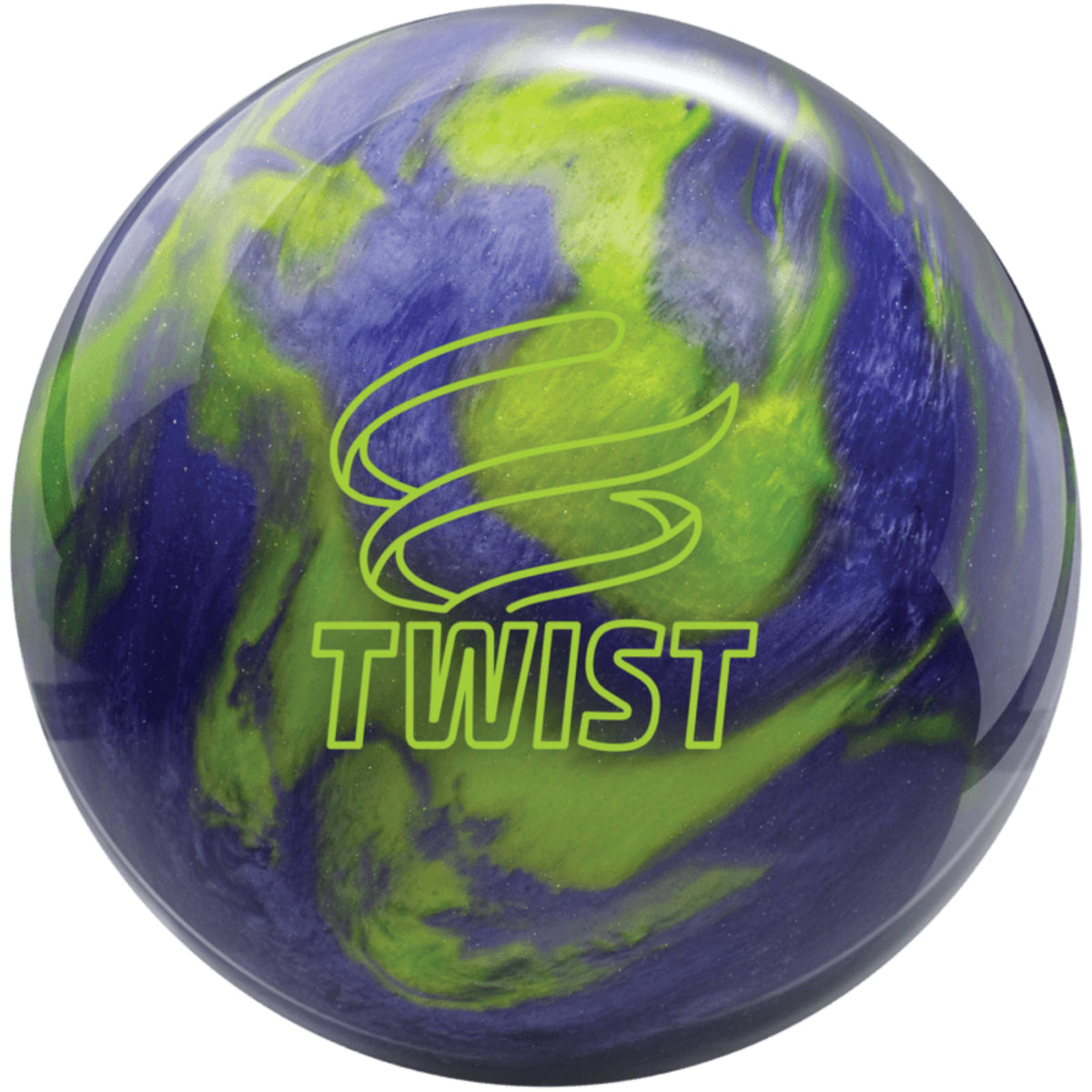 Brunswick Twist Lavender Lime PRE-DRILLED Bowling Ball