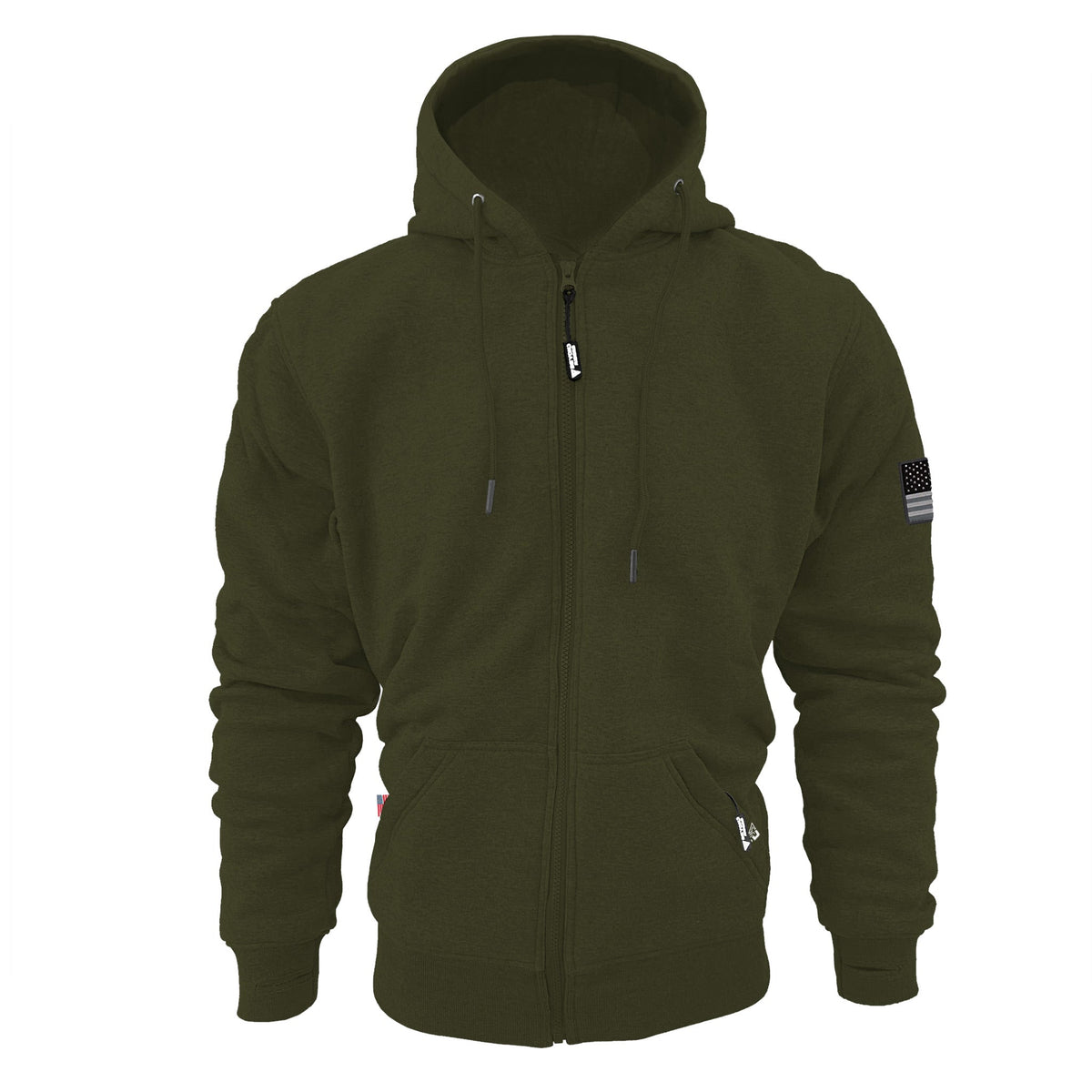Protective Fleece Unisex Hoodie - Army Green