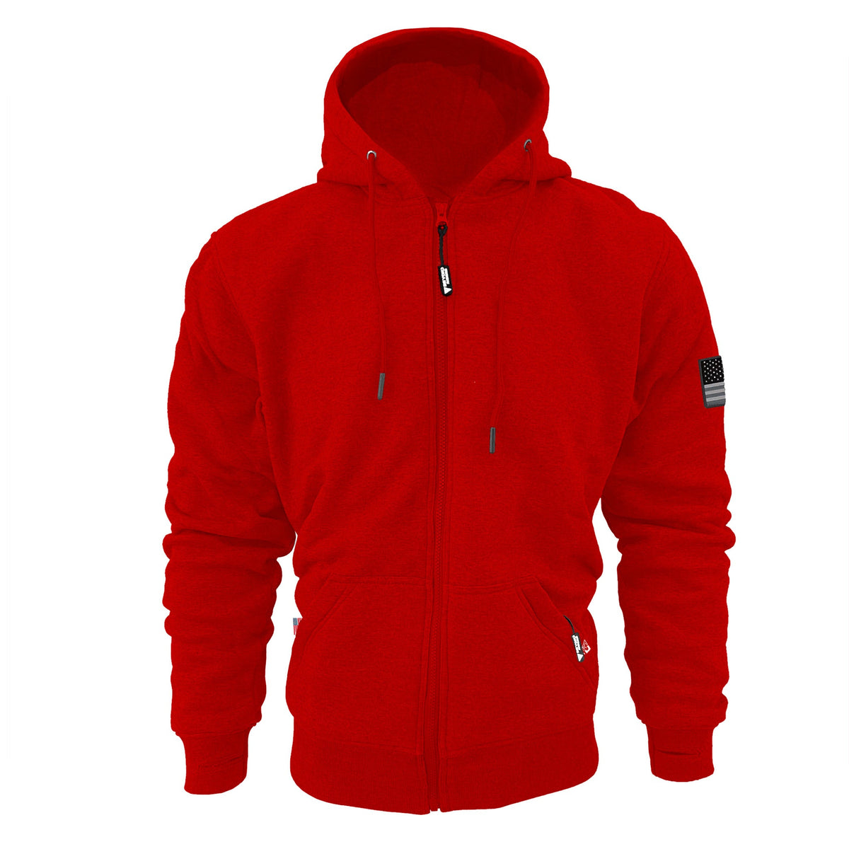 Protective Fleece Unisex Hoodie - Red