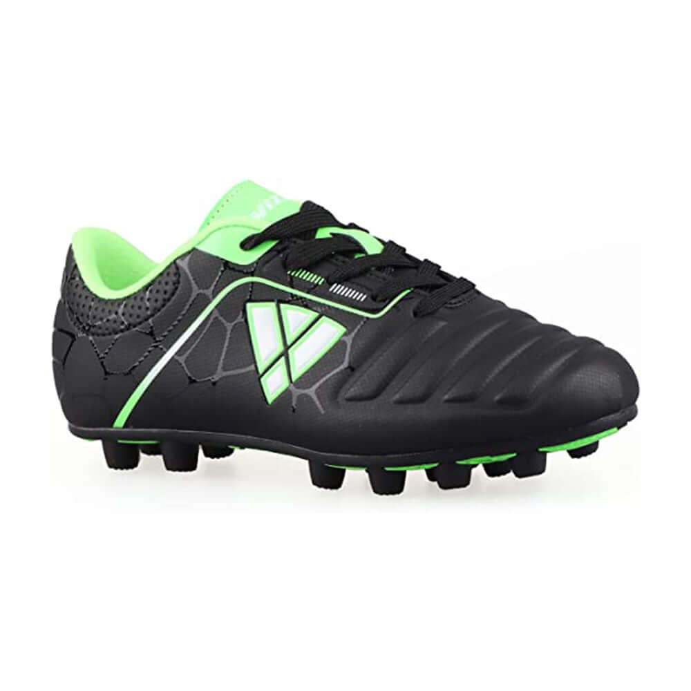 Vizari Catalina Junior. Firm Ground Soccer Shoes – Black/Green/White