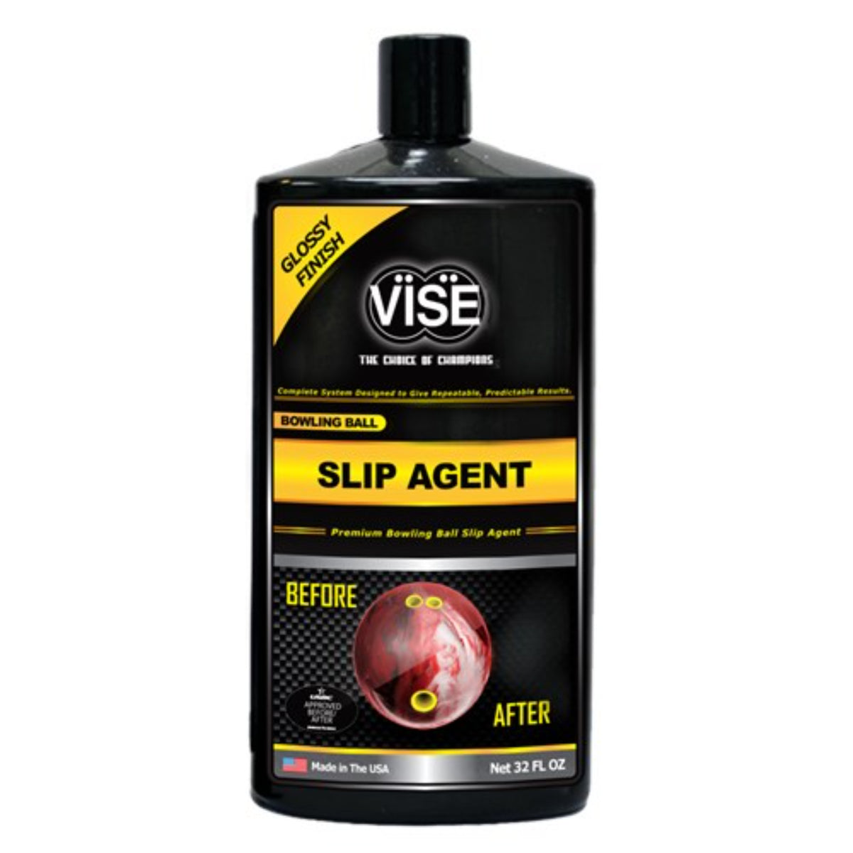 VISE Bowling Slip Agent Ball Polish 32oz - front view