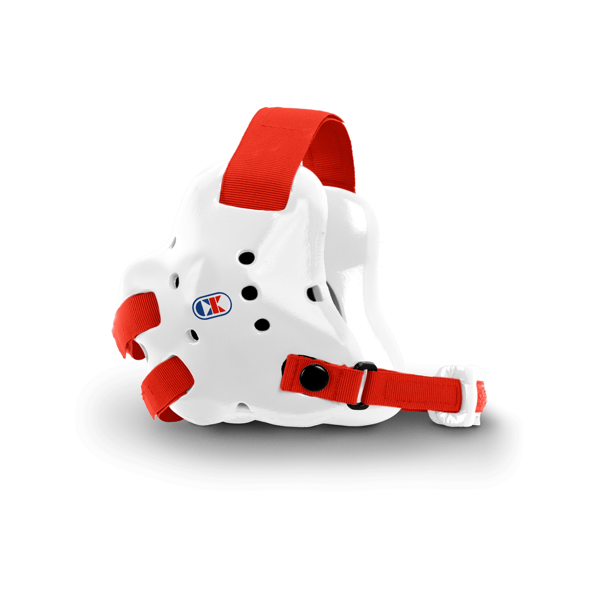 Cliff Keen EF66 Fusion Wrestling Headgear in White/Scarlet
