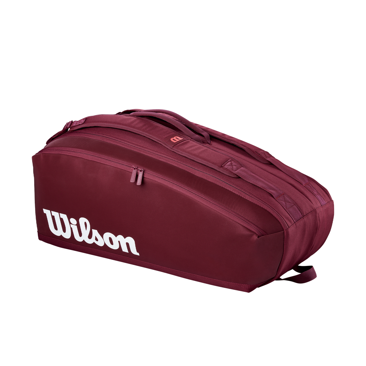 Wilson Defyer 9 Pack Tennis Racket Bag, Burgundy - main view