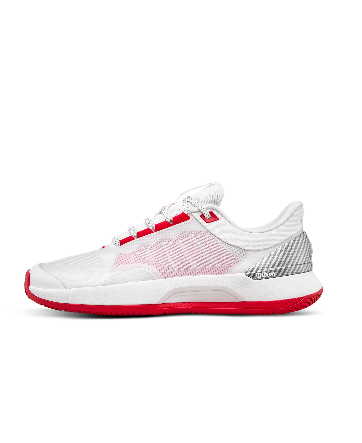 Wilson Intrigue Tour Womens Tennis Shoes, White/Wilson Red/Black - main view