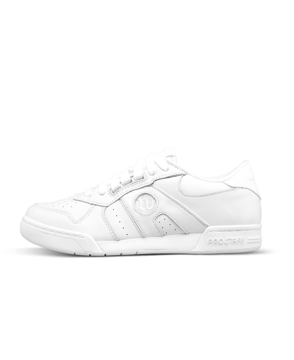 Wilson Pro Staff 87 Womens Court Sneakers, White in White/White/White - main view