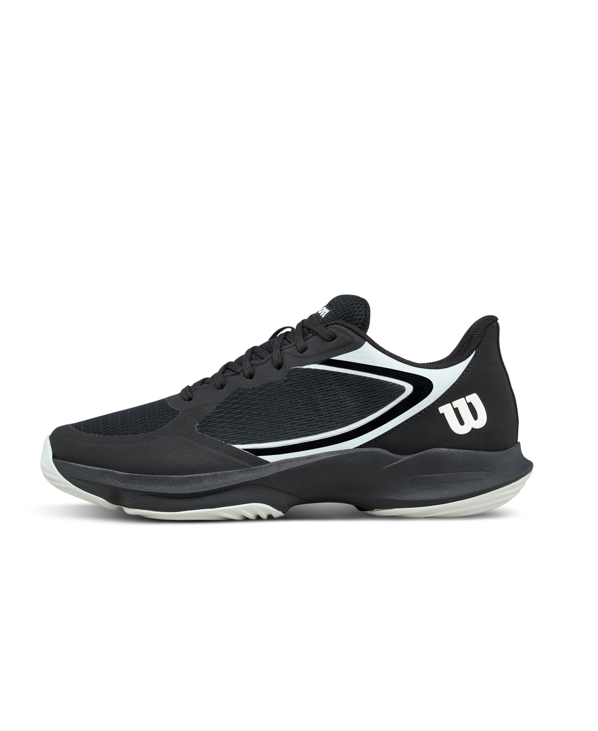 Wilson Hurakn Lite Womens Padel Shoes, Black/Ice Flow/White - main view
