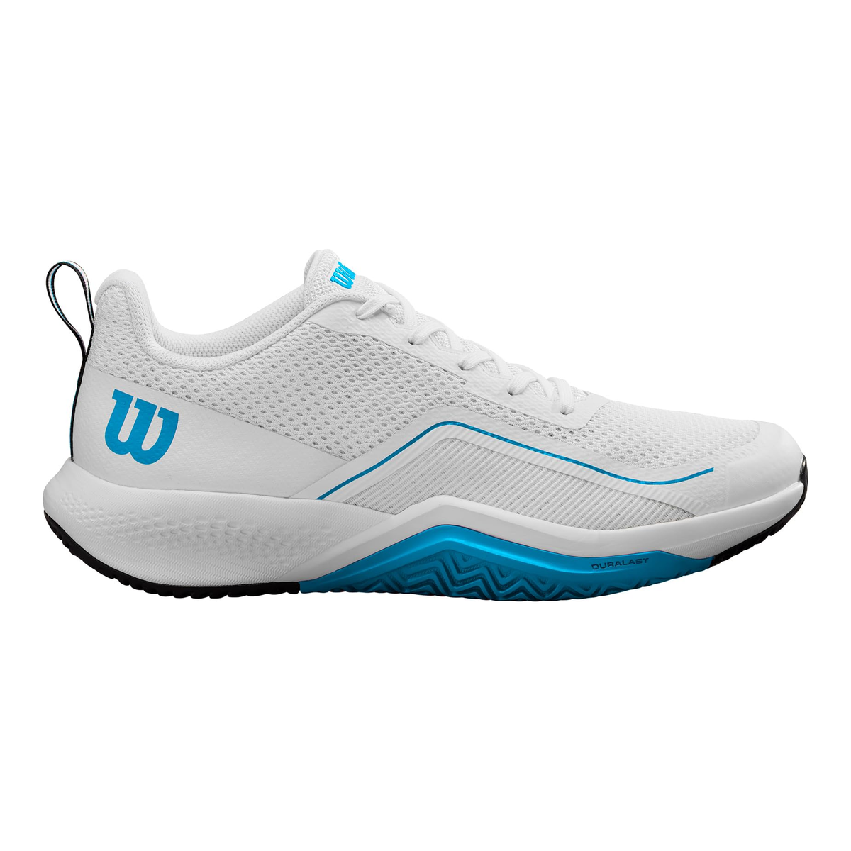 Wilson Rush Pro Lite Mens Tennis Shoes, White/Atomic Blue/Navy Blazer - main view