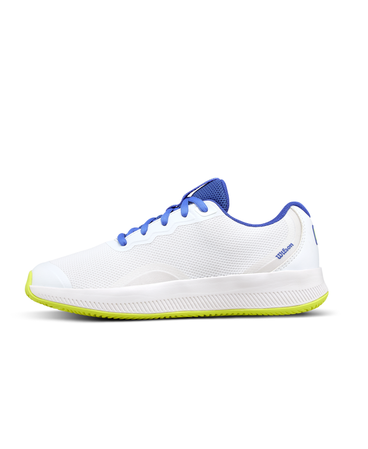 Wilson Intrigue Lite Womens Tennis Shoes, White/Amparo Blue/Safety Yellow, Size 9 - main view