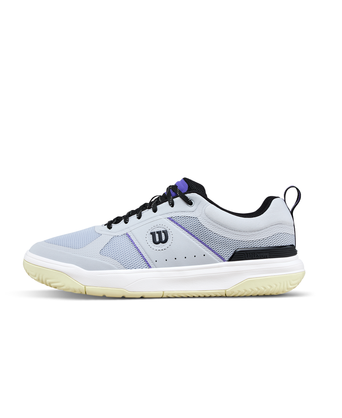 Wilson Pickle Pro Mens Pickleball Shoes, Gray Dawn/Black/Tender Yellow - main view