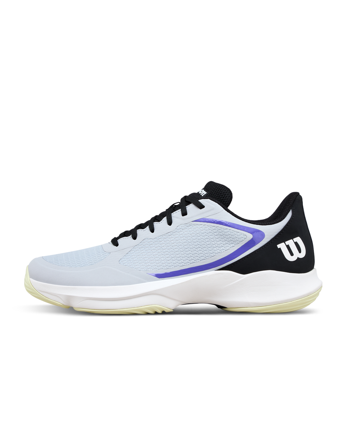 Wilson Hurakn Lite Mens Padel Shoes, Gray Dawn/Black/Tender Yellow - main view