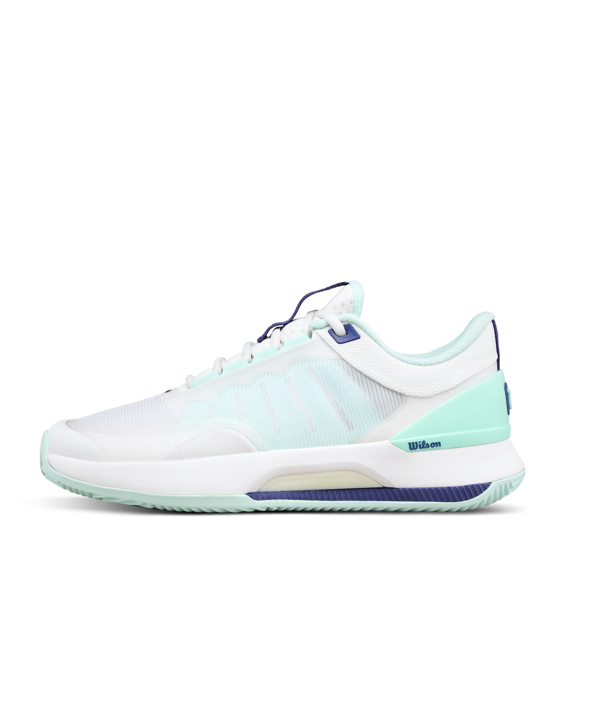 Wilson Intrigue Tour Clay Womens Tennis Shoes, White/Bay/Skipper Blue - main view