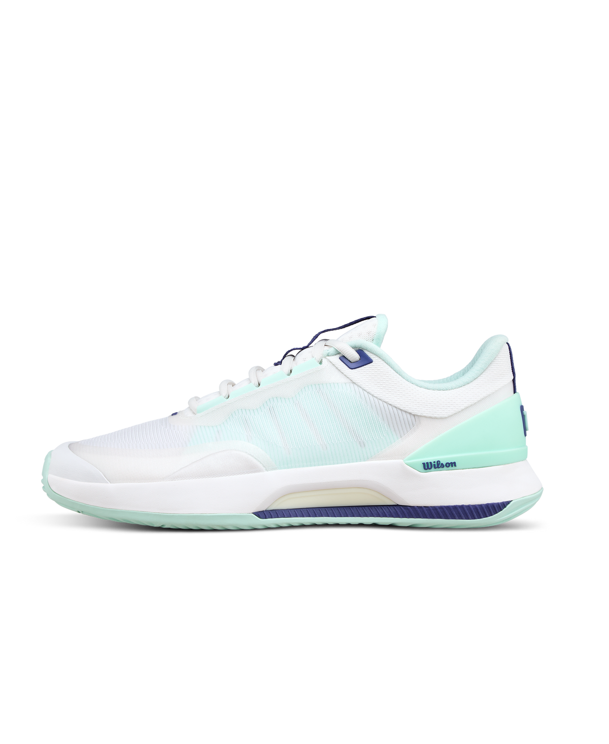 Wilson Intrigue Tour Womens Padel Shoes, White/Bay/Skipper Blue - main view