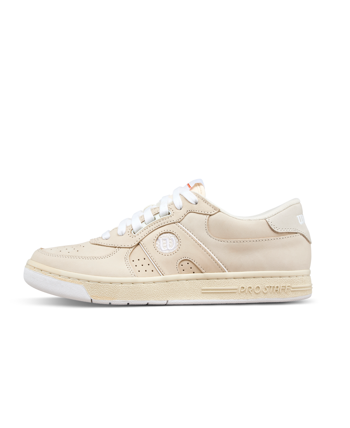 Wilson Pro Staff 87 Nubuck Unisex Sneakers, Seedpearl/White/Orange Tiger - main view