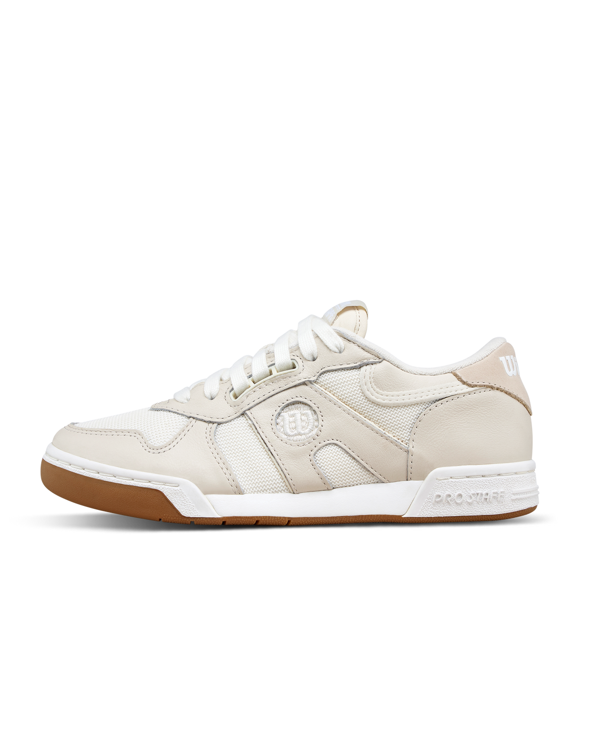 Wilson Pro Staff 87 Mesh Womens Lifestyle Sneakers, Tofu/White/Gum - main view