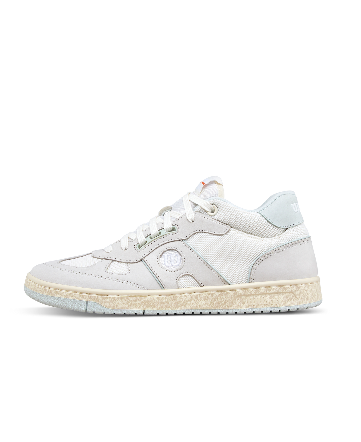 Wilson Pro Staff 87 Mid Mens Sneakers, Snow White/Ice Flow/Seedpearl - main view
