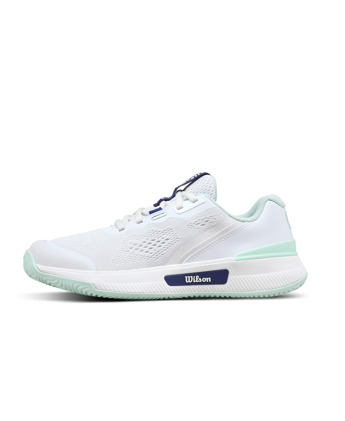 Wilson Intrigue Pro Junior Tennis Shoes, White/Bay/Skipper Blue - main view