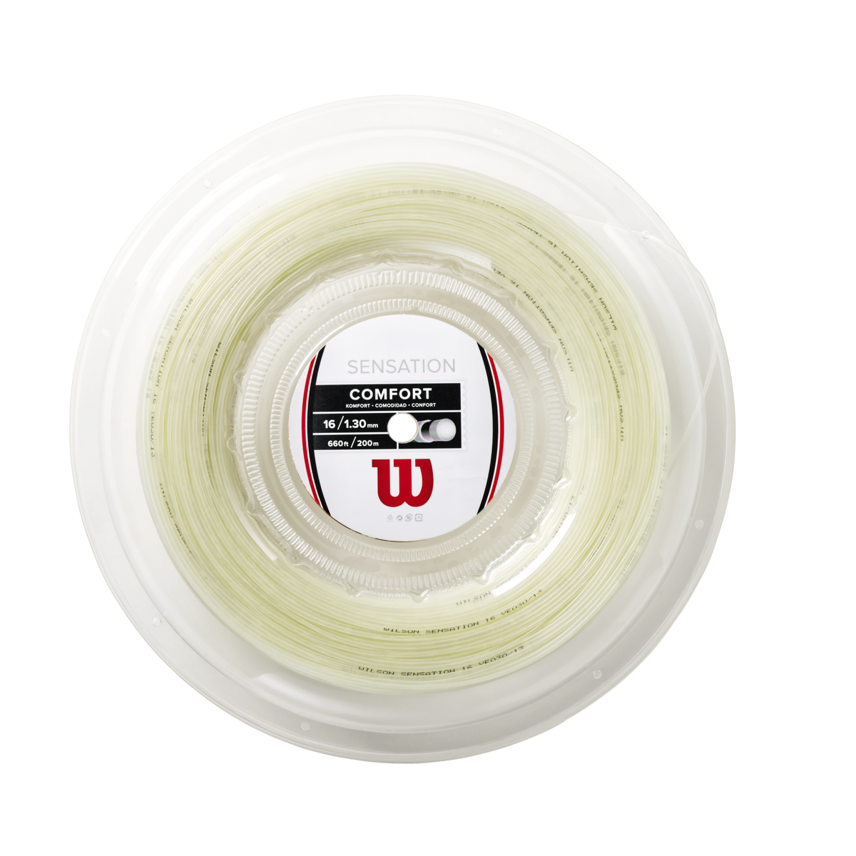 Wilson Sensation 16 Multifilament Tennis String, 200m Reel, Natural - main view