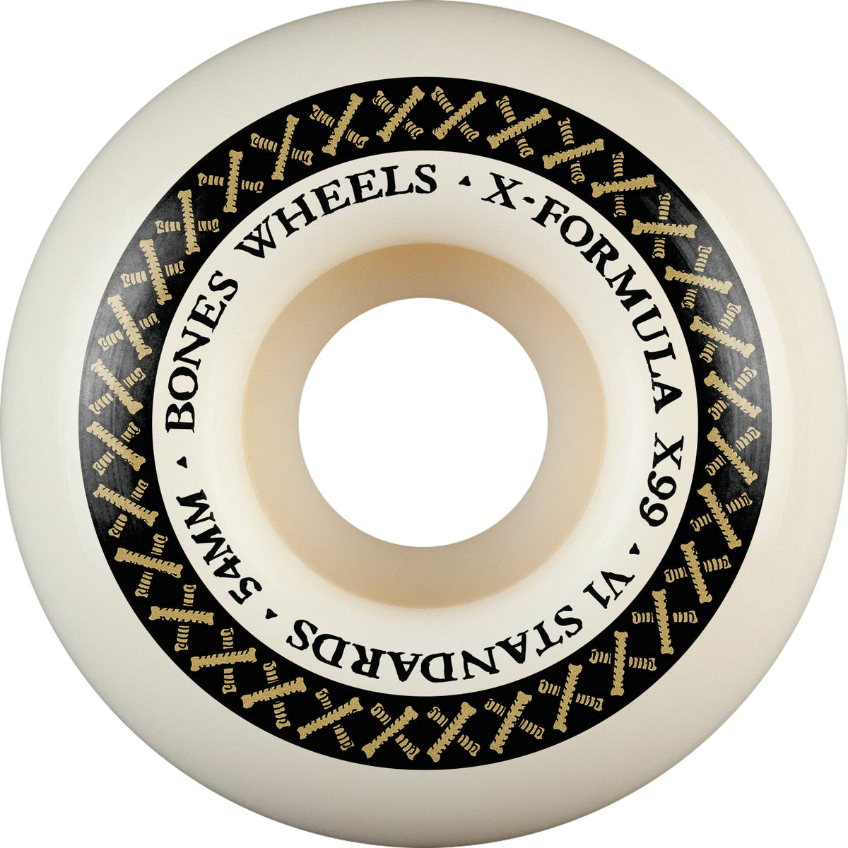 Bones X-Formula V1 Standards 54mm 99a Wheels - White (Set of 4)