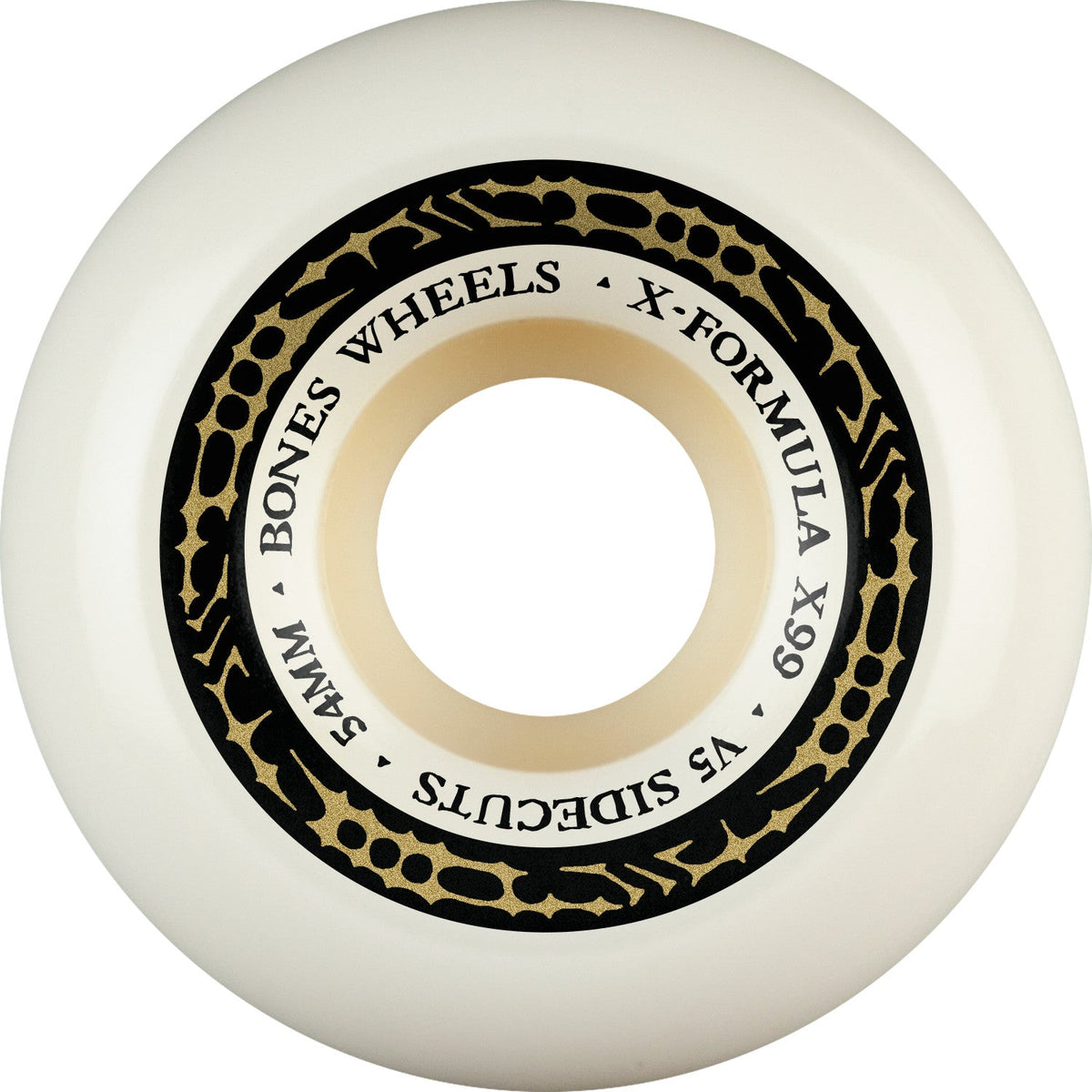 Bones X-Formula V5 Sidecuts 54mm 99a Wheels - White (Set of 4)