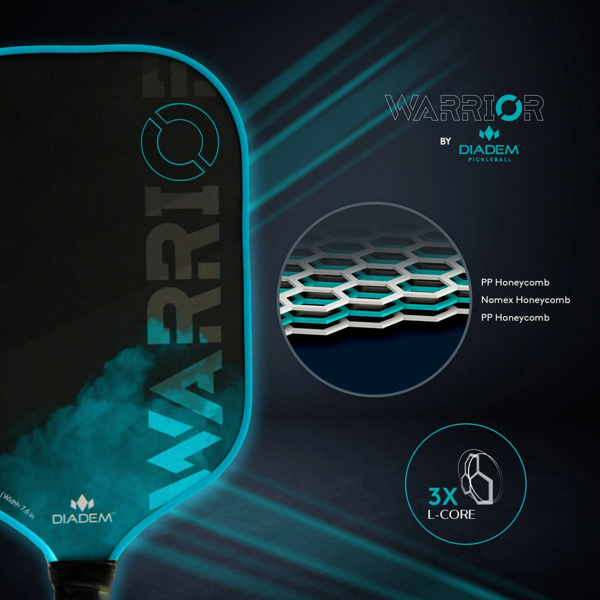 Diadem Warrior Classic v1 Pickleball Paddle