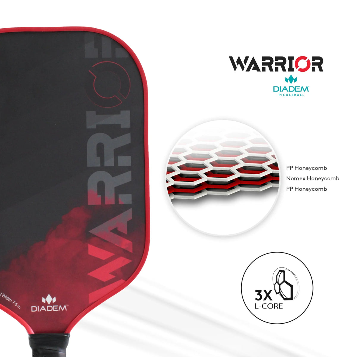 Diadem Warrior Classic v1 Pickleball Paddle