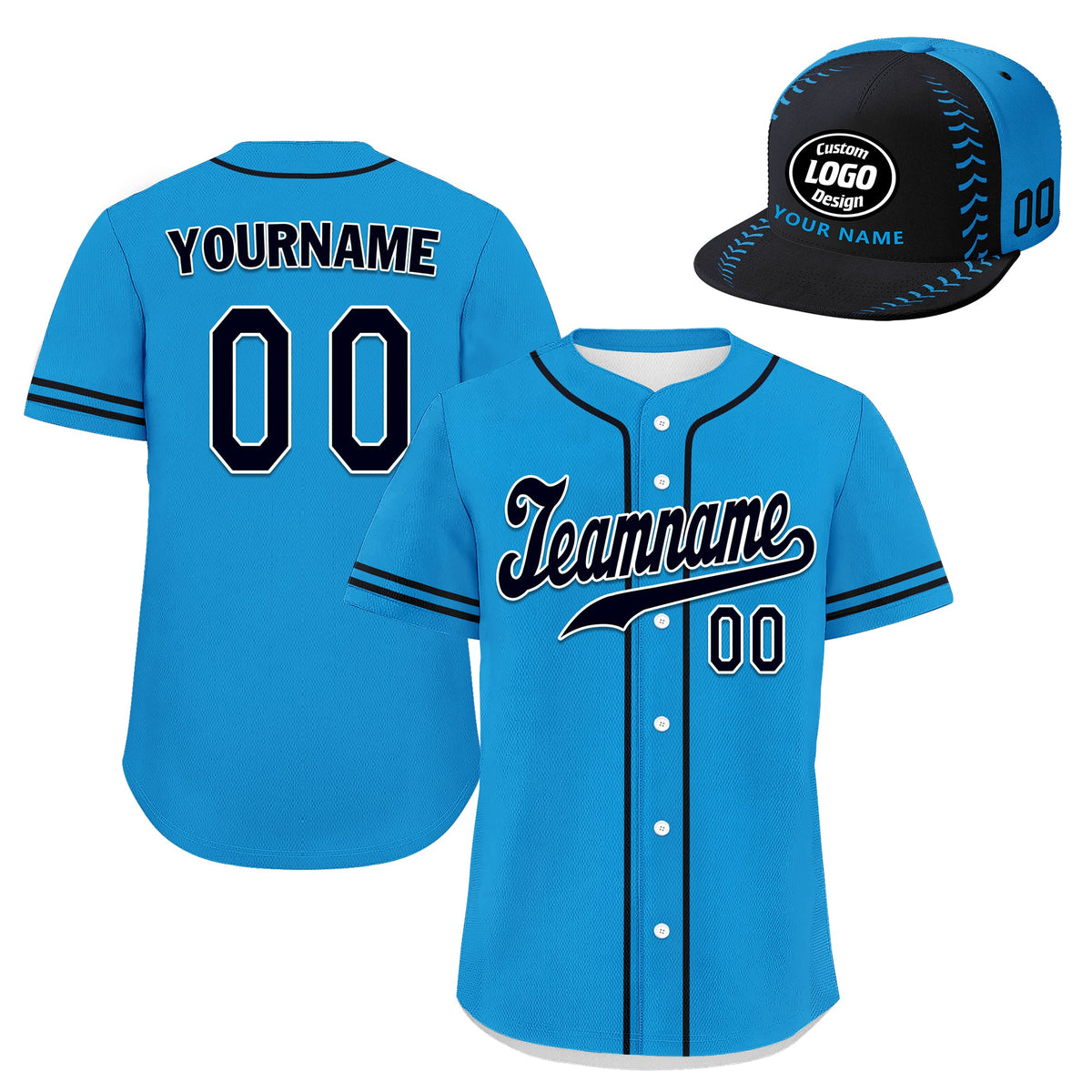 Custom Jersey and Hat Personalized Combo ZH-bd0b00ec-bc