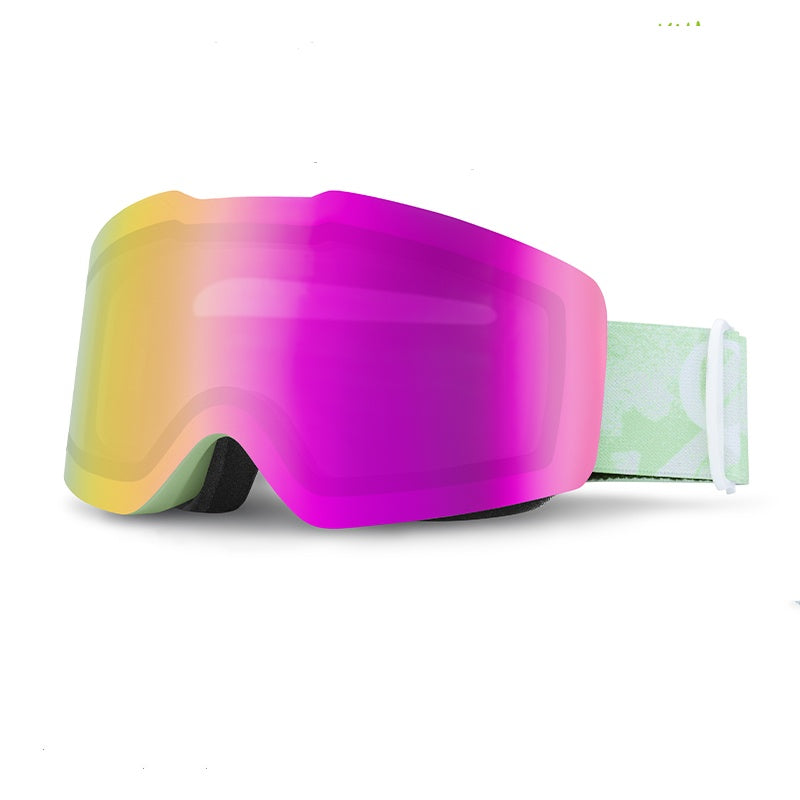 Qunature Frameless Anti-Fog Ski Goggles with UV Protection and Wide View