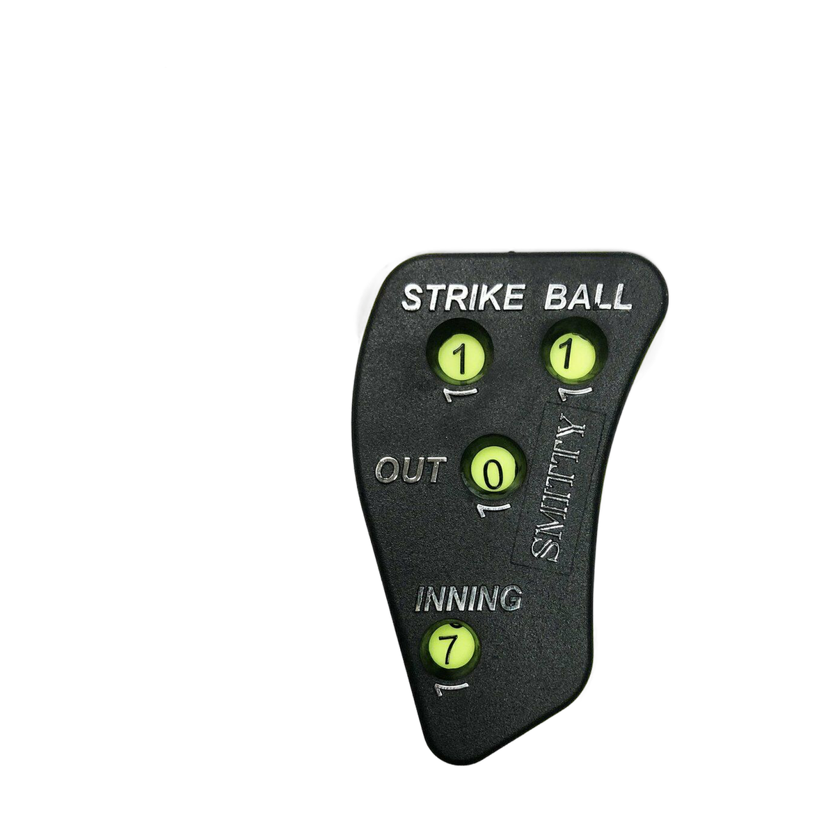 Smitty ACS-703 Baseball Umpire 4-Way Indicator Black w Optic Numbers - optic numbers