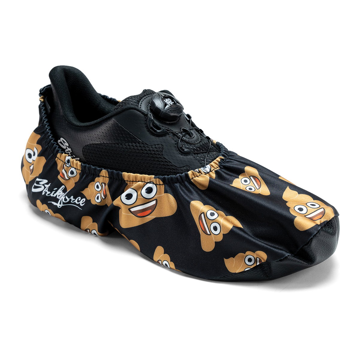 KR Strikeforce Flexx Emoji Shoe Covers, Poo Happens - product view 1
