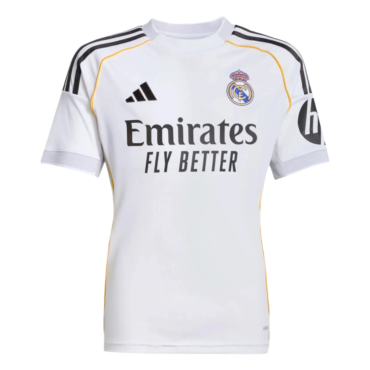 adidas 2025-26 Real Madrid Youth Stadium Home Soccer Jersey