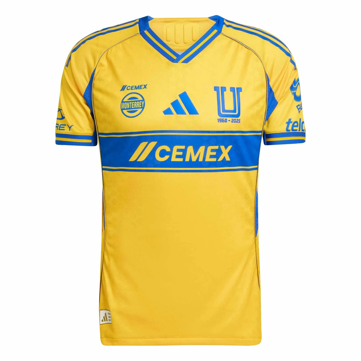 adidas 2025-26 Tigres Men's Authentic Home Soccer Jersey