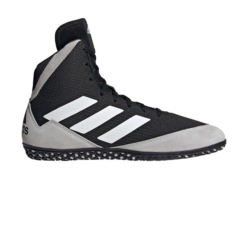 Adidas FZ5381 Mat Wizard 5 Black/Grey/White Wrestling Shoes Adidas FZ5381 Mat Wizard 5 Black/Grey/White Wrestling Shoes