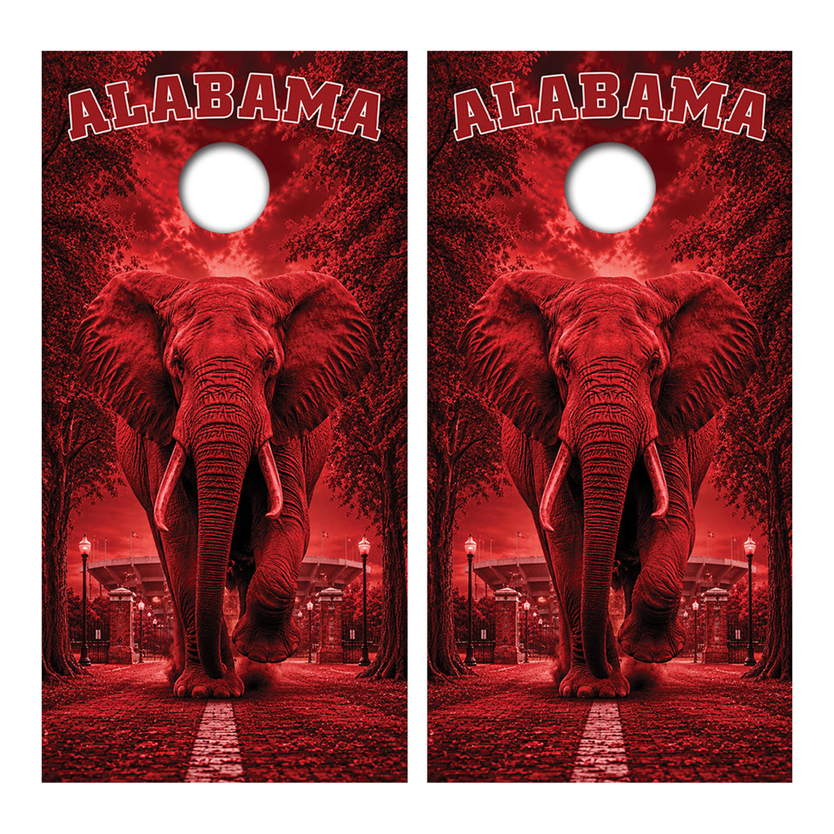 Alabama Crimson Football Cornhole Design - Corn5104 - Great Call Athletics