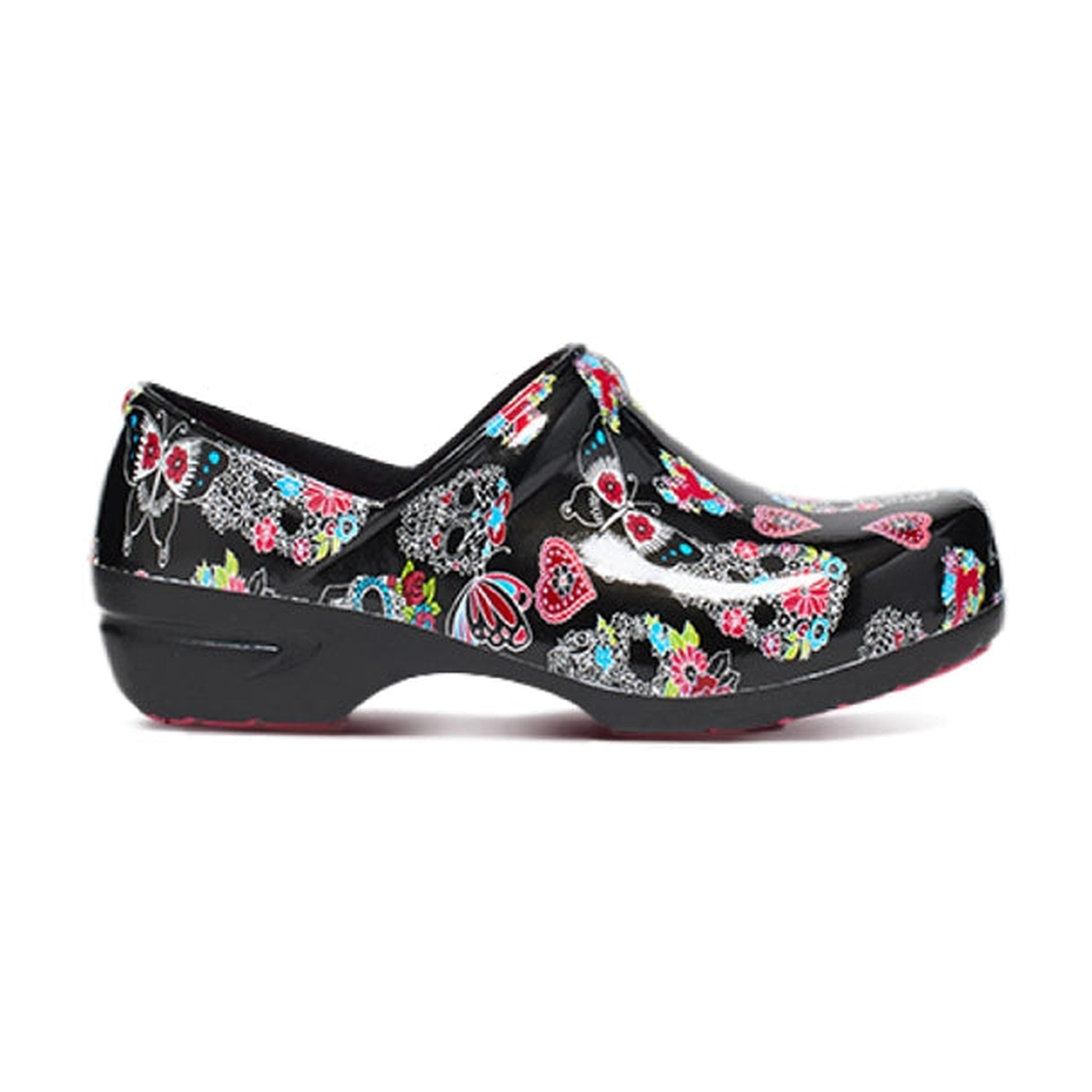 Anywear SR Angel Work Shoes - Midnight Sugar Skulls in Midnight Sugar Skulls - primary view