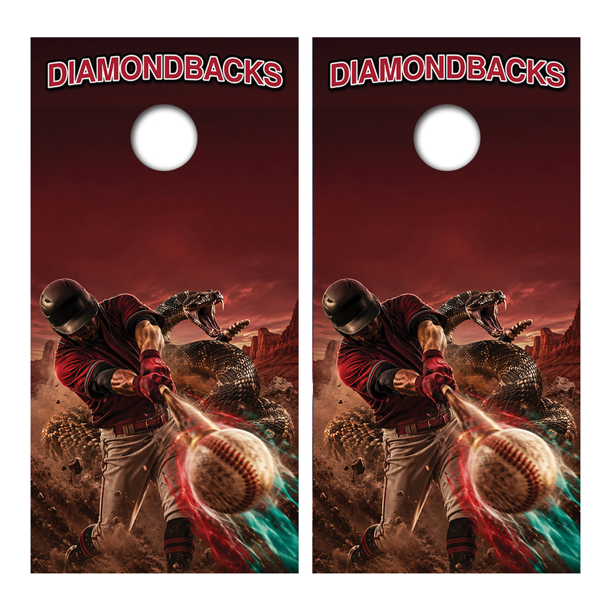 Arizona Diamondbacks Baseball Inspired Cornhole Design - Corn5242 - Great Call Athletics
