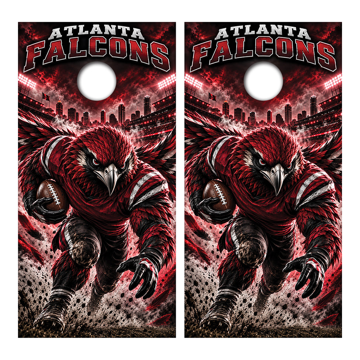 Atlanta Falcons Football Inspired Cornhole Design - Corn5252 - Great Call Athletics