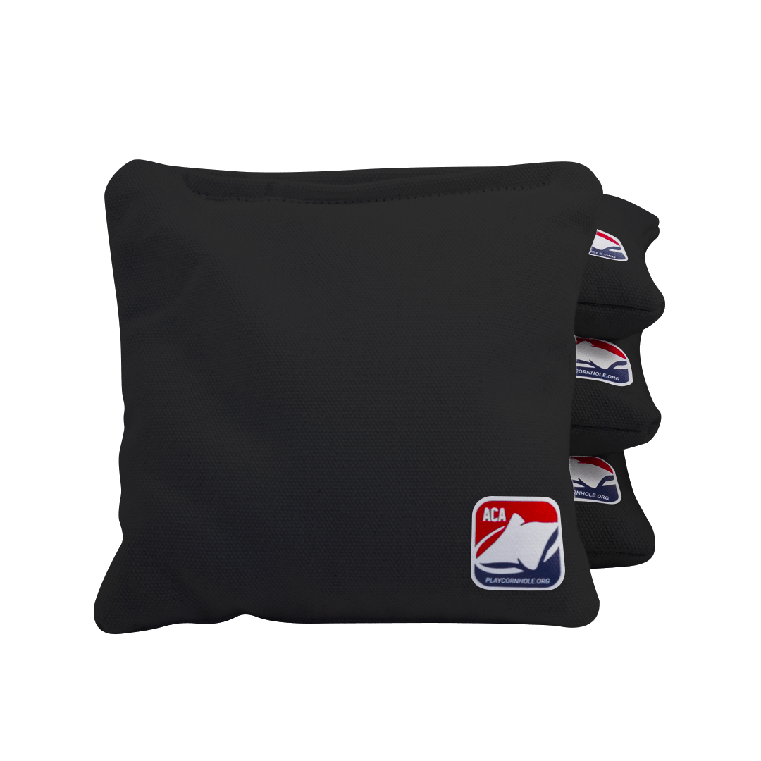 ACA Daily 66x 6-Inch Cornhole Bags, Set of 4 - Black