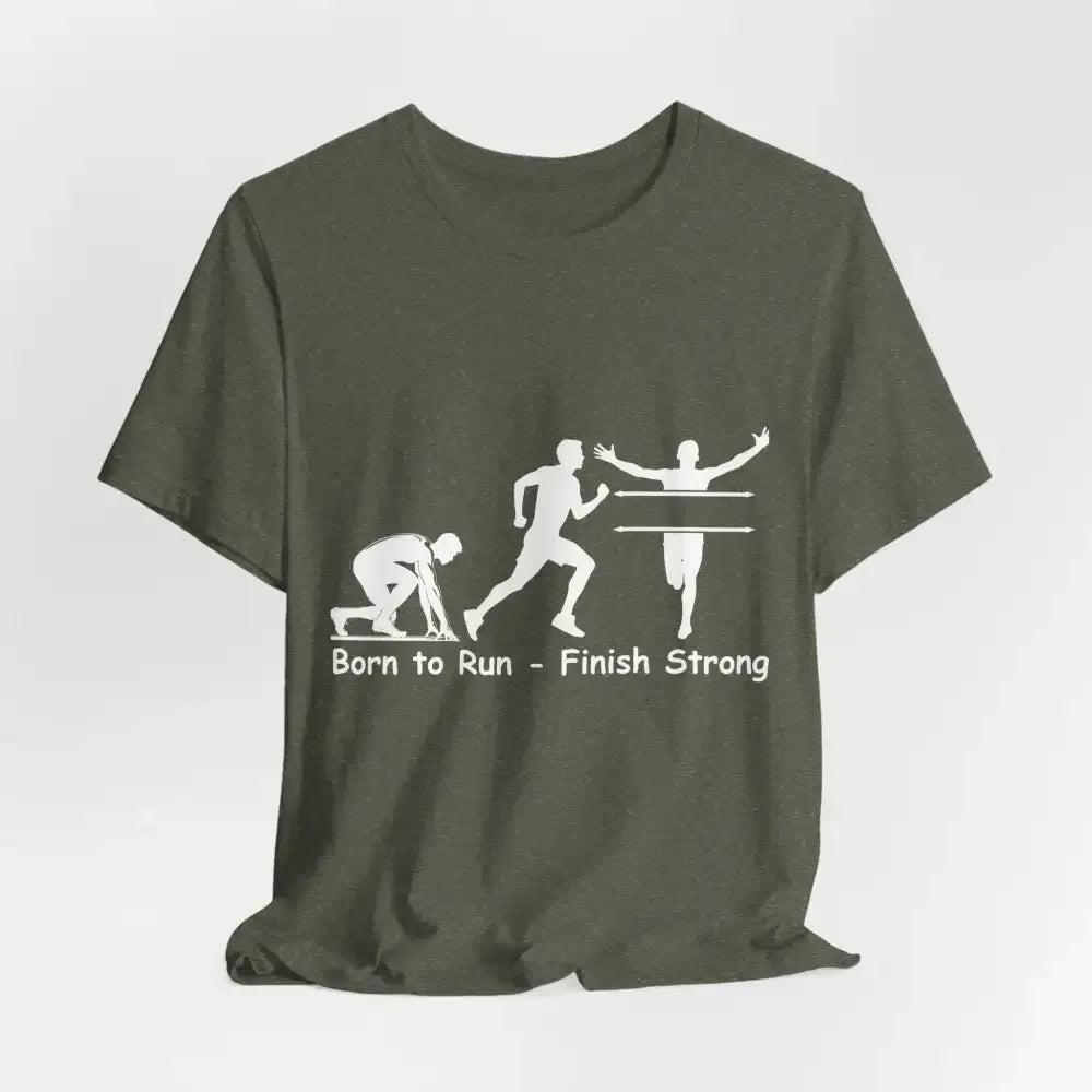 Born to Run Jersey Short Sleeve Shirt, Runner, Track, Fitness Shirt