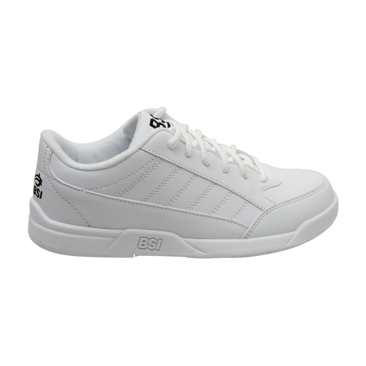 BSI Boys' Basic Bowling Shoes White/Black - main product view