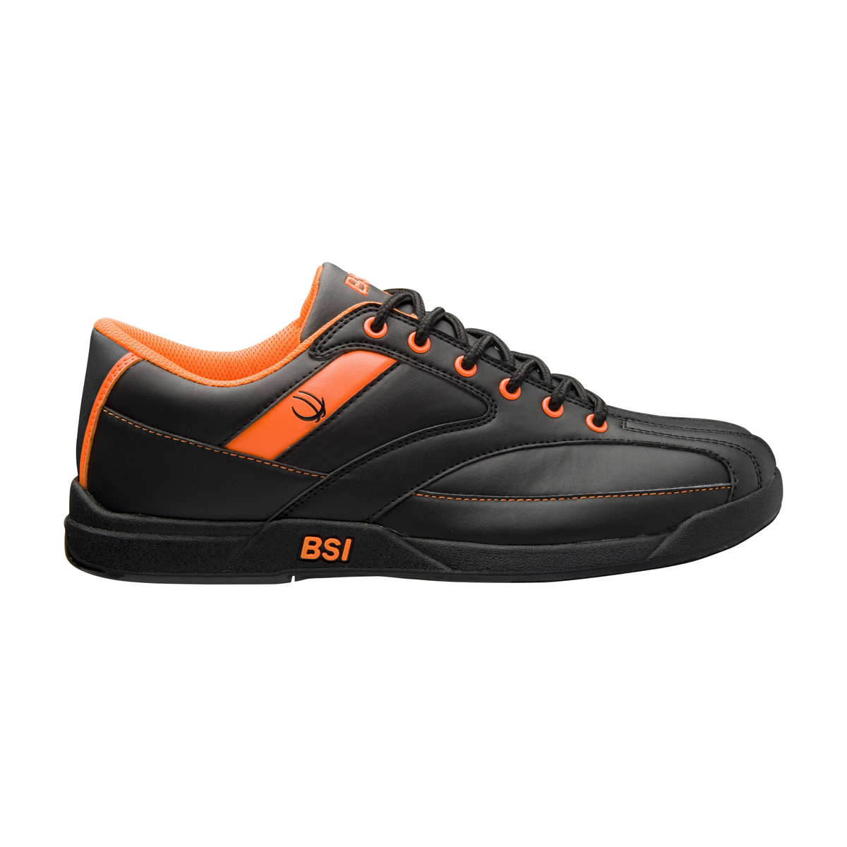 BSI Men's Bowling Shoes Black/Orange - main product view