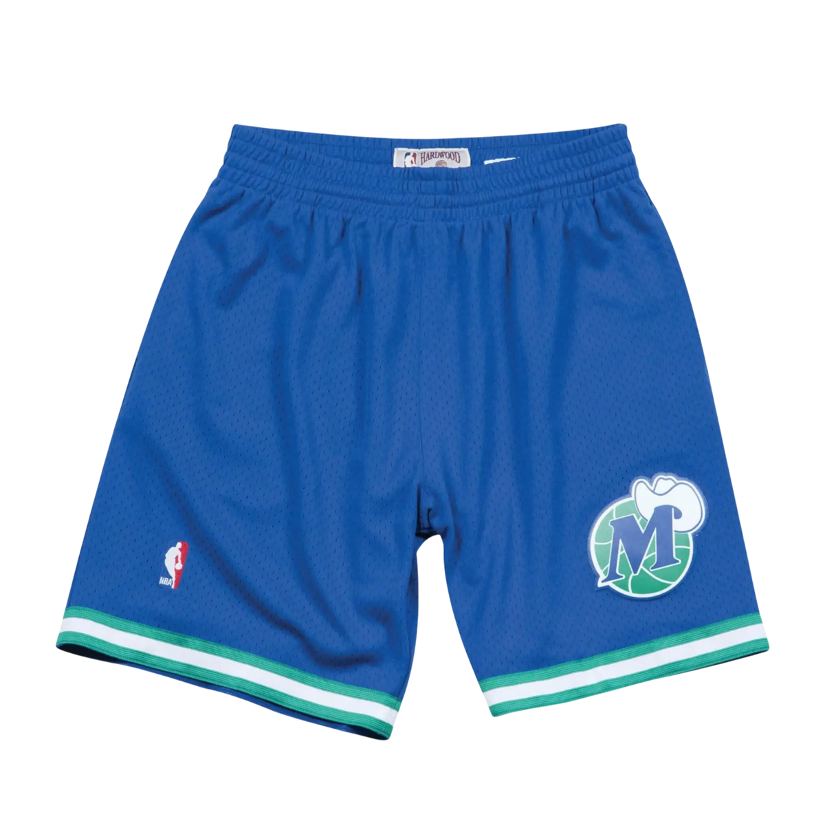 Mitchell & Ness NBA Swingman Dallas Mavericks Road 1998-99 Men's Shorts — Royal/Green