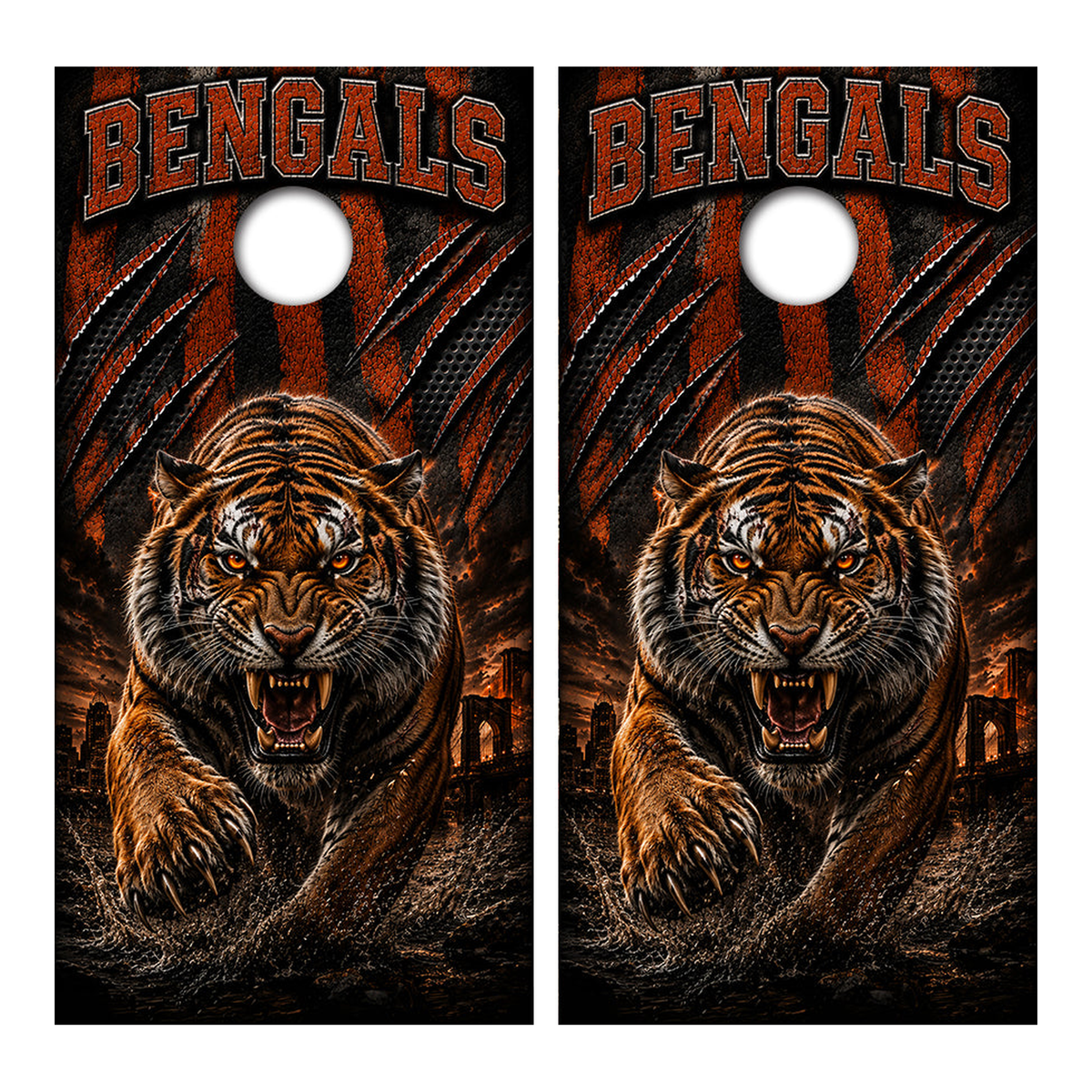 Cincinnati Bengals Football Cornhole Design - Corn5100 - Great Call Athletics