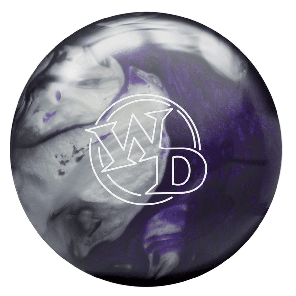 Columbia 300 White Dot Black Purple Silver Bowling Ball