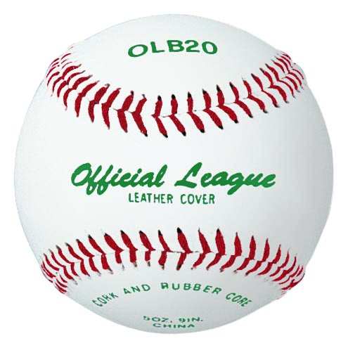 Martin Sports Official League Leather Baseballs, Dozen - Front View