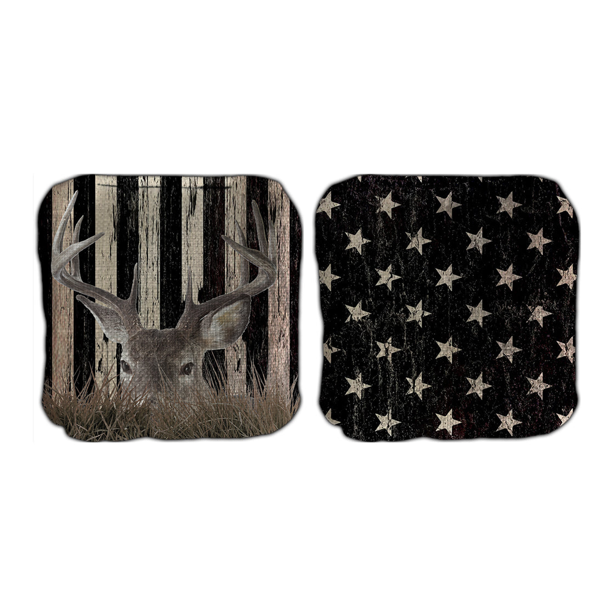 Deer Stars and Stripes Cornhole Bags Set of 8 product photo