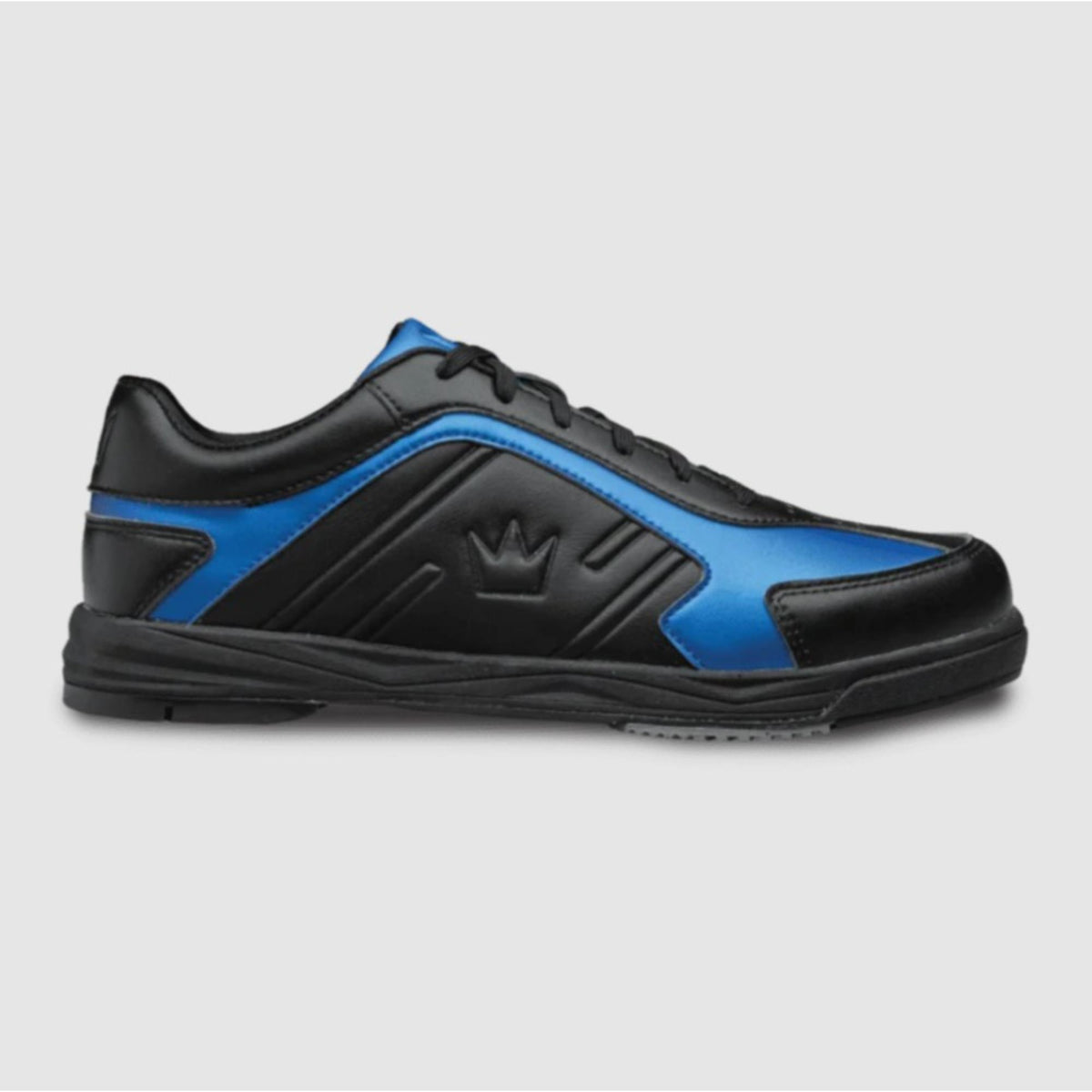 Men’s left-handed bowling shoe with lace-up closure, low-profile sole, and supportive upper, designed for comfort, stability, and smooth sliding performance on the lanes.